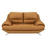 Homevibes Elegant Oasis Leatherette Premium Leather Sofa|2 And 3 Seater Sofa|Best In Comfort|Best Builtin Qualit (Camel Brown, 2-Person Sofa)