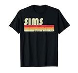SIMS Surname Funny Retro Vintage 80