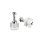 Toilet Seat Hinge Screw Anti Slip Toilet Lid Nut Screw Rustproof Toilet Seat Bolt for Toilet Covers