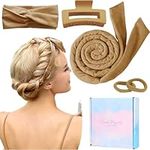 Heatless Curlers Headband,Heatless Curls For Sleeping Overnight Heatless Hair Curling Set Soft Heatless Curling Rod Headband No Heat Wave Hair Curlers With Hair Clip Styling Tools For Long Medium Hair