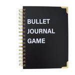 Bullet Journal Game, 8.5 * 11" Double Spiral Wire-Binding, Yearly Finance Spending Tracker Bundle, Summer Bucket List, Credit Score Tracker/Monthly Budget/Debt Challenge/Savings Log, Etc (01)