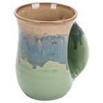 Clay in Motion Handwarmer Mug - Mountain Meadows - Right Hand