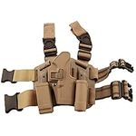 HANSTRONG GEAR Replacement for Tactical Right Leg Thigh Holster w/Magazine Torch Pouch Glock 17 19 22 23 31 32 (DE)