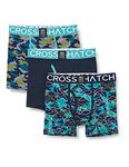 Crosshatch Men's LINAMO Boxer Shorts, Teal, M