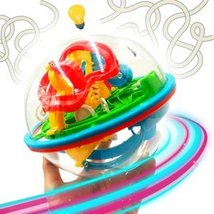 Mad Monkey Laberinto de Bolas en 3D con más de 100 etapas, Laberinto de Bolas Rompecabezas para la Paciencia y la destreza, para niños y Adultos a Partir de 6 años