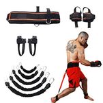 Sunsign Leg Strength and Agility Training Strap System Boxing Resistance Bands for Football Basketball Taekwondo Yoga Boxing Equipment, Black