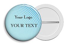 Customized Button / Pin / Dot Badge Personalized for Wedding / Marriage / Birthday / Baby Shower / Party Celebrations Bride/Groom/Relatives/Kids (Pack of 20) (Big) (PinBDG 034)