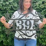 Metal Address Sign | House Number S