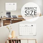 Desk Calendar 2023-2024 - 18 Months (July 2023 to December 2024) - 17" x 12" Ensight Large Desk Calendar with Thick Paper, Clear Protectors, Notes Section and Holidays Marked for Easy Planning