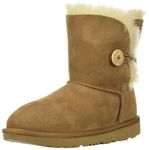 UGG Girls T Bailey Button II Fashion Boot, Chestnut, 12 M US Little Kid