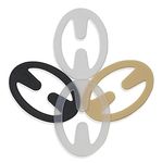 D Club Bra Strap Clips - Racer Back - Conceal Straps - Cleavage Control (Black, Beige, White, Clear)