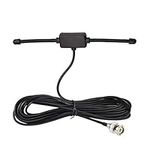 Bingfu VHF UHF BNC Male Scanner Antenna Car Truck Police Scanner Adhesive Mount Aerial CB Radio Ham Radio Mobile Scanner Antenna Compatible with Uniden Bearcat Whistler Radio Shack Radio Scanner