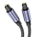 MOSWAG Optical Toslink Cable, Gold Plate Digital Toslink Cable, Digital Toslink Cable Extension,Toslink Plug Fiber Optic Cord available for Soundbar to TV, Home Theater or Game Console and so on(2M)