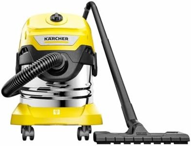 KARCHER WD 4 SV | Wet & Dry Vacuum Cleaner | 1000W | 20L Tank | Stainless Steel Body | Blower Function | Fleece Filter Bag | Home, Car & Furniture Cleaning | German Tech