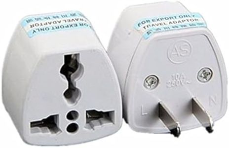 ANRANK 2 Pack UAE25010AK High Performance Universal UK/EU/AU to US Adapter Travel Power Plug Adapter Converters