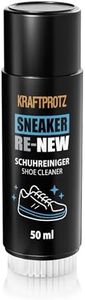 Schuhreiniger Sneaker mit Bürste 50 ml – Reinigungsschaum für Schuhe – entfernt Schmutz & Flecken – ohne Ausspülen – KRAFTPROTZ Sneaker RE-NEW