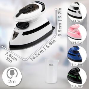Duronic Travel Iron SI4 – Compact Lightweight Steam Iron