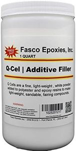 Fasco Epoxies Q-Cel Filler for Boat, Fiberglass, and Surfboard Repairs - Quart