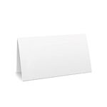 100 Pcs Premium Place Cards, Blank Place Cards - Textured Table Tent Cards Seating Place Cards for Weddings Banquets Dinner Parties 2 x 3.5 Inches