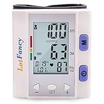 LotFancy Wrist Blood Pressure Monitor, BP Cuff (5.3”-8.5”), Fully Automatic Digital Blood Pressure Machine with Large Screen, 4 Users, 120 Memory, Home BP Monitor for Detecting Irregular Heartbeat