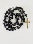 Pearl Black Color Catholic Praying Rosary for Men & Women