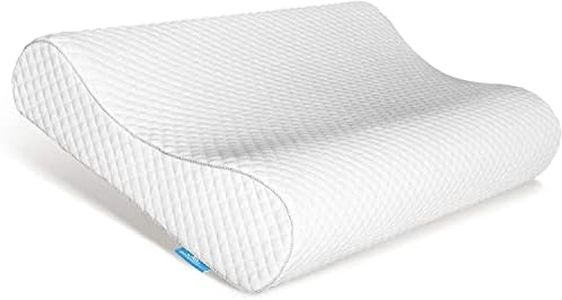 AM AEROMAX Contour Memory Foam Pillow, Cervical Pillow for Neck Pain Relief, Neck Orthopedic Sleeping Pillows for Side, Back and Stomach Sleepers.