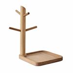 Angoily Wooden Key Tray Jewelry Trays Jewelry Organizer Stand Key Holder Rack Tabletop Key Holder Stand Jewelry Holder Tray for Entrance Home Ring Jewelry Jewelry Tray Keys Stand