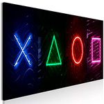 murando Canvas Wall Art for gamers console 135x45 cm / 54"x18" 1 pc. Non-woven Canvas Prints Image Framed Artwork Painting Picture Photo Home Decoration - black colorful Gaming Play i-A-0182-b-a