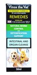 Vince the Vet - Natural Dewormer & Detox Support Drops for Dogs & Cats (50ml), Human Grade Veterinary Formulated Blend of Botanical Extracts, Help the Body Remain Free of Parasites & Toxic Substances