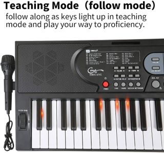 Hricane 61-Key Digital Keyboard – Black Electronic Piano