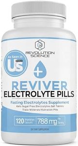 REVIVER Salt Pills with Electrolytes, 120 Salt Tablets for Runners, Fasting Salts Tabs & Fasting Electrolytes Tablets, Sugar Free Electrolyte Tablets, Carnivore Electrolyte Pills, Fasting Supplement