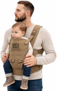Front Facing Baby Carrier for Dad | Ergonomic Baby Carrier for Men | Infant to Toddler | Military Design Holder with Lumbar Support | Great for Hiking and Travel | MOLLE Compatible | Desert Khaki