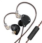 KZ ZS10 Pro in Ear Monitor, 4BA+1DD KZ Headphone Multi Driver in-Ear Earbuds Earphone IEM, KZ Wired Hifi Earphone Headset, on Stage Monitor for Singer Guitarist Drummer (Matte, With Mic)