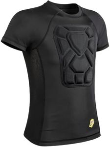 TUOY Youth Boys Baseball Chest Protector Padded Compression Shirt Heart Sternum Guard for Softball Football Lacrosse Size M