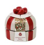 WILD EYE DESIGNS CERAMIC GARLIC BAKER, BOW, GIFT BOX