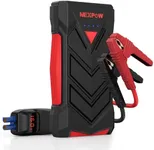 NEXPOW Portable Jump Starter,12V Car Battery Jump Starter Power Pack with USB Quick Charge (Up to 7L Gas or 5.5L Diesel Engine) Battery Booster with Built-in LED Light