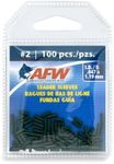 American Fishing Wire Single Barrel Crimp Sleeves, Size #2/.047", Black, 100 pc