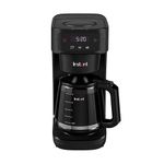 Instant Infusion Brew Automatic Filter Coffee Maker 24 Hour Programmable Coffee Machine, Glass Carafe, Digital Display - Keep Warm Function, 4-12 cup Customisable Brewing, Black