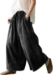 UQJE Women's Black Wide Leg Baggy J