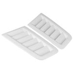 WODHMIEY 2 Pcs A Pair Car Bonnet Vents,Universal Bonnet Air Vents fit for Installed at Front Bonnet Vent or Use As a Decorative Piece.RS MK2 Style Make your car more beautiful (Gloss White)