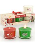 Christmas Candle, BOYUJK Christmas Candles Gifts for Women, Christmas Scented Candles Gift Set for Her, Christmas Gifts for Women and Men