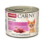 animonda Carny Kitten cat food, wet food for cats up to 1 year, baby pâté, 6 x 200g