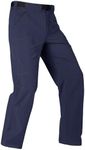 FREE SOLDIER Men's Outdoor Cargo Hiking Pants with Belt Lightweight Waterproof Quick Dry Tactical Pants Nylon Spandex (Navy 40W/30L)