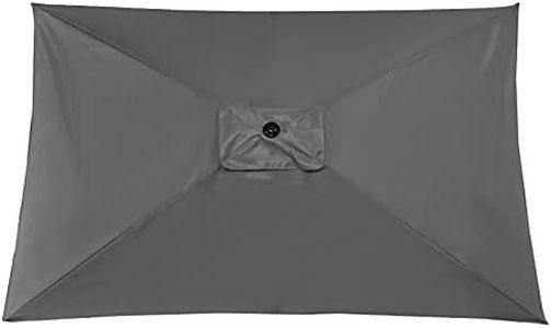 FGYZYP Parasol de repuesto para paraguas, de tela rectangular para patio, mercado, toldo de mesa, toldo resistente y grueso, para exteriores, para balcón, terraza, terraza y zona de césped (solo 10 x