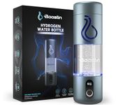 Boostin Pro Hydrogen Water Bottle - 3 in 1 SPE/PEM Technology - Improves Hydration & Antioxidant Benefits - Generates up to 5000PPB - Portable and Lightweight - Food Grade Material with OLED Display