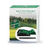 UJEAVETTE® Golf Putting Mat with Ball Return Portable Practice Mat for Home Office|Golf Cap|Balls for Men|Kit Gloves|Shoes Set|Toy Stick|Course Items|Book|Sweater|Grass Seeds|Home|Mini|Miniature Club