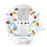 Fabenix Fruit And Vegetable Cleaning Machine, Plastic Fruit And Vegetable Cleaner, Usb Wireless Food Purifier, Cleaner Device For Washing Fruits, Vegetables, Rice, Meat, And Tableware (White)