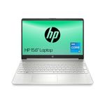 HP 15.6" Laptop | Intel Core i5-1235U Processor | 8 GB RAM | 256 GB SSD | Intel Iris Xe Graphics | FHD Display | Up to 7hrs battery | Win 11 | Dual Speakers | Natural Silver | 15s-fq5021sa