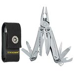 LEATHERMAN, Sidekick Pocket Size Multitool with Spring-Action Pliers and Saw, Stainless Steel with Nylon Sheath