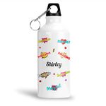 FurnishFantasy Aluminium White Sipper Bottle 750ml - Best Gift for Happy Birthday, Return Gift, Gift for Kids Name - Shirley